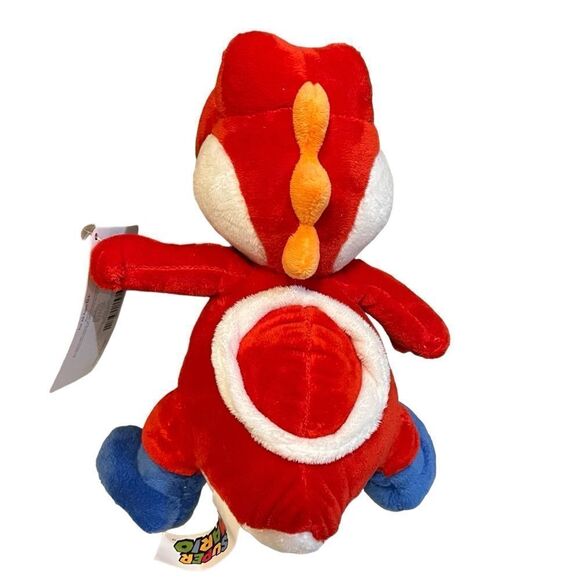 Yoshi Plush Red Super Mario Brothers 10" Nintendo Plush Stuffed Animal Toy NWT. - Picture 2 of 9